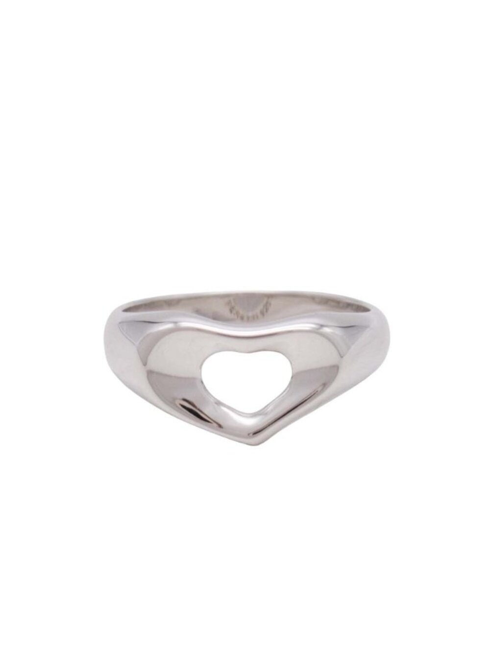 Tiffany & Co New Open Heart Ring Silver